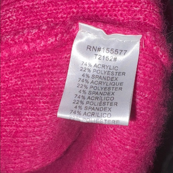 Impressions Hot Pink Cardigan FALL RETREAT CARDIGAN IN HOT PINK S/M - Picture 10 of 10